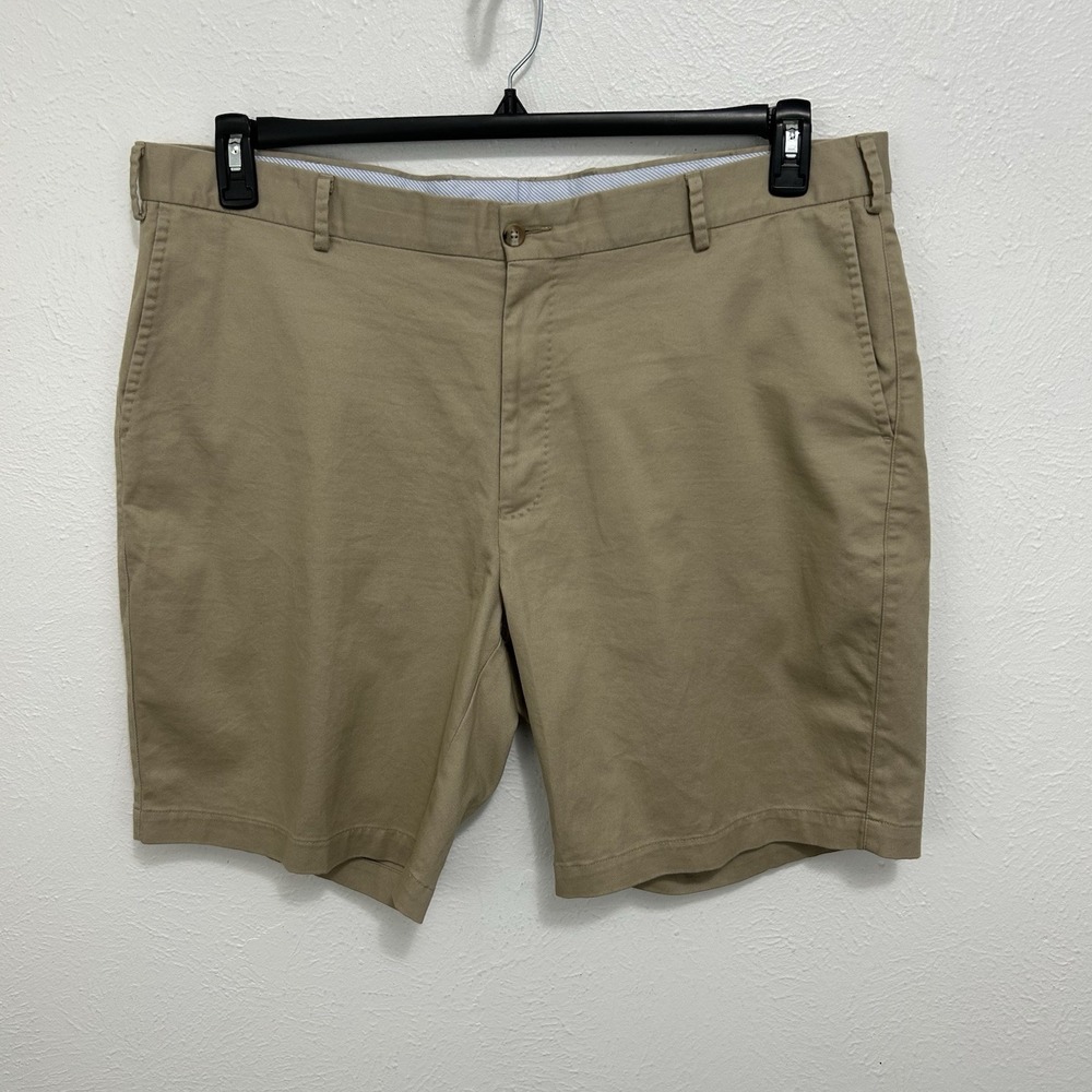 Peter Millar Shorts Mens 40 Salem Performance Golf Chino Preppy‎ Casual Beige